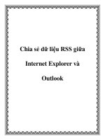 Tài liệu Chia sẻ dữ liệu RSS giữa Internet Explorer và Outlook docx