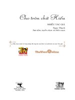 Cho tròn chữ hiếu