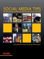 Tài liệu Social media tipS Sharing lessons learned to help your business grow pdf