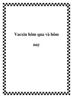 Tài liệu Vacxin hôm qua và hôm nay pot