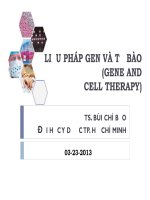 Tài liệu về Gene và liệu pháp tế bào