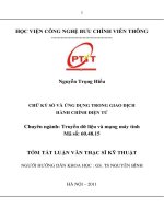 Chữ ký số và ứng dụng trong giao dịch hành chính điện tử