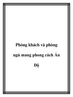 Tài liệu Phòng khách và phòng ngủ mang phong cách Ấn Đ pot