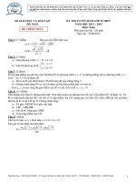 Tài liệu KỲ THI TUYỂN SINH LỚP 10 THPT NĂM HỌC 2012 – 2013 Môn: Toán HÀ NAM doc