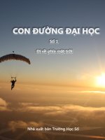 Tài liệu TẠP CHÍ CON ĐƯỜNG ĐẠI HỌC SỐ 1 - Đi về phía mặt trời docx