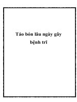 Tài liệu Táo bón lâu ngày gây bệnh trĩ pdf