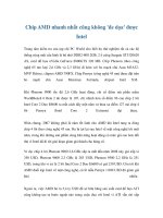 Tài liệu Chip AMD nhanh nhất cũng không ''''đe dọa'''' được Intel doc