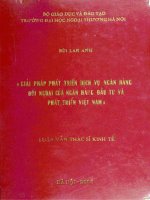 giải pháp phát triển dịch vụ ngân hàng đối ngoại của ngân hàng đầu tư và phát triển việt nam