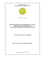 phân tích nợ xấu và quá trình xử lý nợ xấu trong cho vay ngắn hạn tại ngân hàng thương mại cổ phần mỹ xuyên