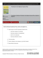 Tài liệu Priorities for the National Vaccine Plan doc