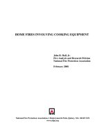 Tài liệu HOME FIRES INVOLVING COOKING EQUIPMENT ppt