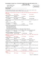 Tài liệu Đề Thi Tốt Nghiệp Hóa 2013 - Phần 1 - Đề 16 ppt