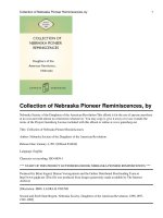 Tài liệu Collection of Nebraska Pioneer Reminiscences docx