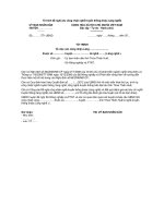 Tài liệu MẪU TỜ TRÌNH Về việc xét, công nhận Làng pdf