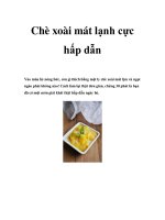 Tài liệu Chè xoài mát lạnh cực hấp dẫn pptx