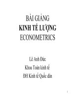 Tài liệu MÔ HÌNH HỒI QUY HAI BIẾN , MỘT VÀI TƯ TƯỞNG CƠ BẢN pot