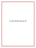 Tài liệu Chọn lọc một số bài ca dao chủ đề cưới hỏi pot