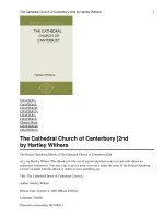 Tài liệu The Cathedral Church of Canterbury pdf