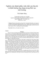 Nghiên cứu thành phần, tính chất của bùn đỏ và định hướng ứng dụng trong lĩnh vực môi trường