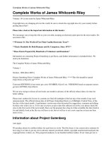 Tài liệu The Complete Works of James Whitcomb Riley ppt