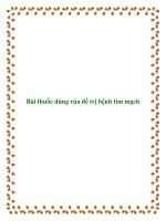 Tài liệu Bài thuốc dùng rùa để trị bệnh tim mạch pot