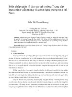 Biện pháp quản lý đào tạo tại trường trung cấp bưu chính viễn thông và công nghệ thông tin i hà nam