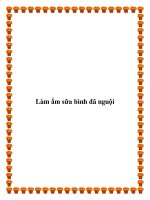 Tài liệu Làm ấm sữa bình đã nguội pdf