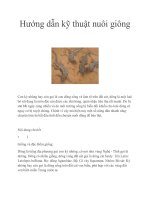 Tài liệu Hướng dẫn kỹ thuật nuôi giông ppt