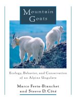 Tài liệu Mountain Goats Ecology, Behavior, and Conservation of an Alpine Ungulate doc