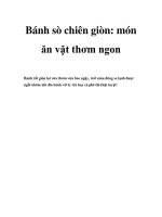 Tài liệu Bánh sò chiên giòn: món ăn vặt thơm ngon ppt