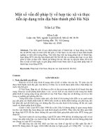 Một số vấn đề pháp lý về hợp đồng cho thuê tài chính ở việt nam