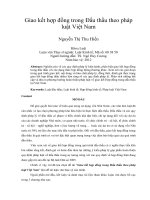 Giao kết hợp đồng trong đấu thầu theo pháp luật việt nam
