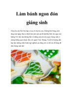 Tài liệu Làm bánh ngon đón giáng sinh ppt