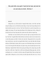 Tài liệu Hãy phát biểu cảm nghĩ về một bài thơ hoặc một nhà thơ mà anh (chị) yêu thích - Bài làm 3 ppt