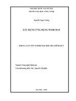 xây dựng ứng dụng web chat