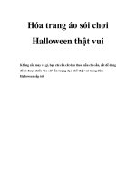 Tài liệu Hóa trang áo sói chơi Halloween thật vui pptx