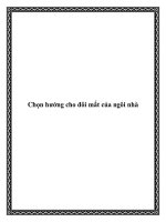 Tài liệu Chọn hướng cho đôi mắt của ngôi nhà ppt