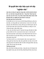 Tài liệu Bí quyết làm việc hiệu quả với sếp 