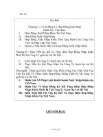 cơ sở pháp lý và thực tiễn kí kết, thực hiện hợp đồng nhập khẩu thiết bị tại công ty gạch ốp lát hà nội