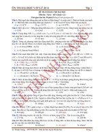 ĐỀ THAM KHẢO THI ĐẠI HỌC  Môn thi : Vật lý – Đề 6 (hoán vị 2)