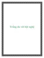 Tài liệu Trắng da với bột nghệ ppt