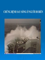 Chứng say sóng ở người đi biển