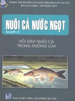 Tài liệu Nuôi cá nước ngọt- hỏi đáp nuôi cá trong ruộng lúa ppt