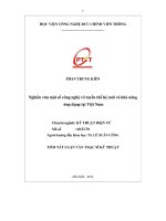 Nghiên cứu một số công nghệ vô tuyến thế hệ mới và khả năng ứng dụng tại việt nam