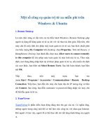 Tài liệu Một số công cụ quản trị từ xa miễn phí trên Windows & Ubuntu pptx