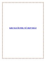 Tài liệu KHI NGƯỜI PHỤ NỮ ĐẸP NHẤT pot