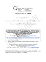 Tài liệu Evidence-based Series 15-1 IN REVIEW : Screening for Skin Cancer doc