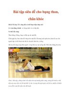 Tài liệu Bài tập siêu dễ cho bụng thon, chân khỏe pptx