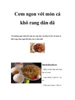 Tài liệu Cơm ngon với món cá khô rang dân dã pptx