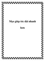 Tài liệu Mẹo giúp tóc dài nhanh hơn docx